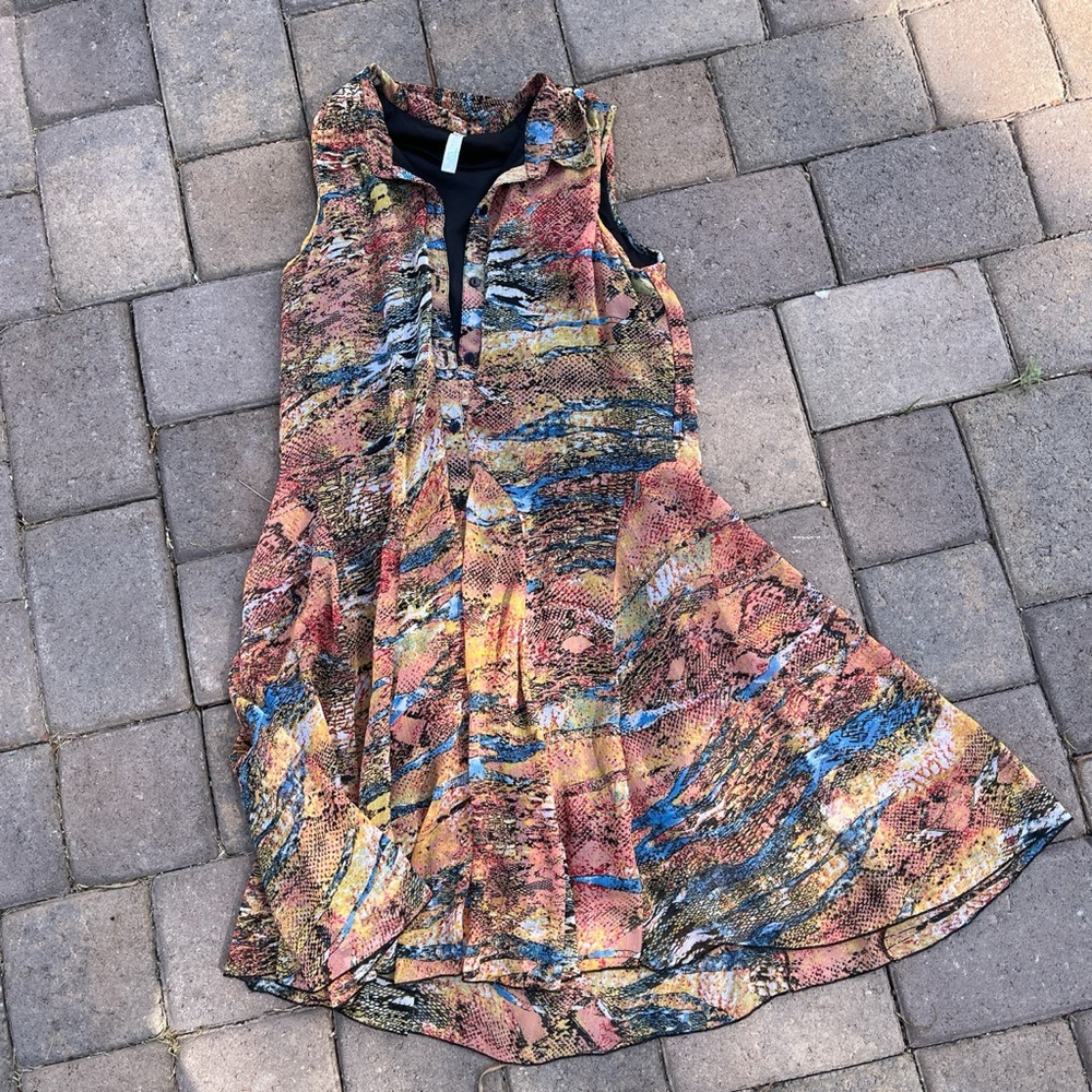 Shoreline Button Up Mini dress